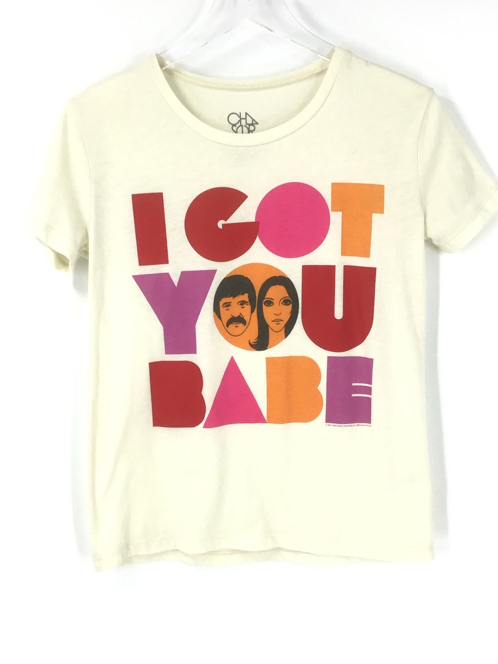 Anthropologie Chaser I Got You Babe Sonny and Cher Tee-shirt